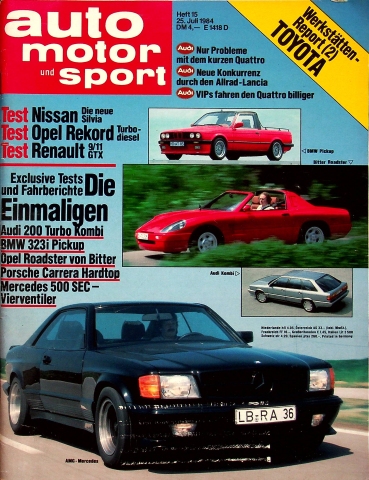 Deckblatt Auto Motor und Sport (15/1984)